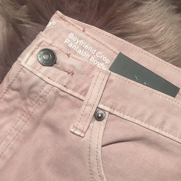 NWT Mossimo Pink Boyfriend Crop Ripped Jeans 16 - Picture 6 of 8